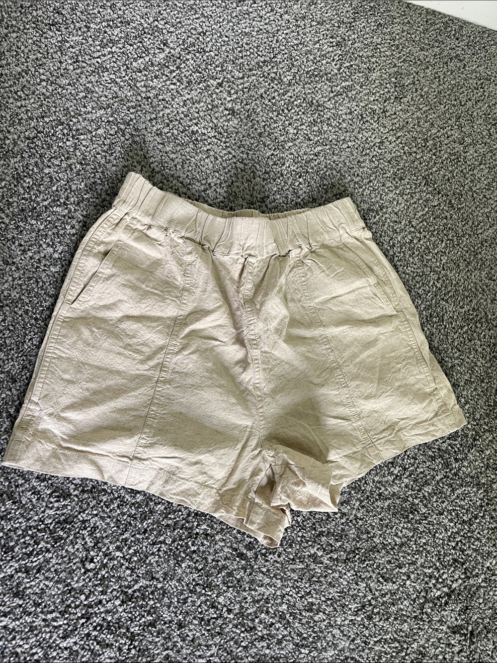 Madewell Beige Casual Linen Shorts